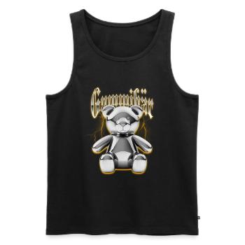 Gummibär - Männer Premium Bio Tank Top - Schwarz - Vorne - AI Model Male 178 light (178cm)