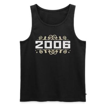 Vintage 2006 Retro Birthday 2006 Vintage 2006 - Men's Premium Organic Tank Top - black - Front - Michal (187cm)