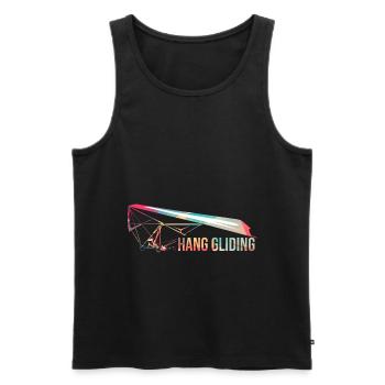 Drachenfliegen - Männer Premium Bio Tank Top - Schwarz - Vorne - AI Model Male 178 light (178cm)