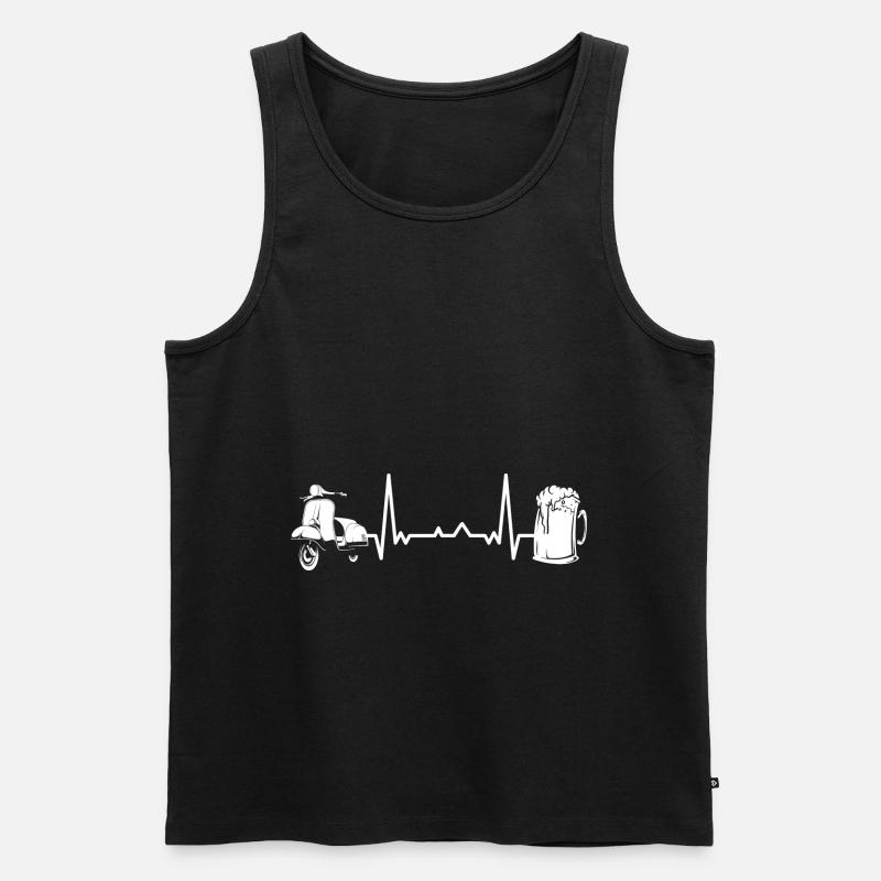 Scooter Moped Moped Scooter - Men's Premium Organic Tank Top - black
