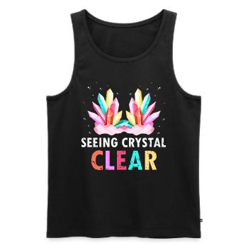 Mineraliensammler und Erze Mineralien Fan - Männer Premium Bio Tank Top - Schwarz - Vorne - Michal (187cm)