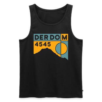The Dom Mountain Hiking Mountain Tour High Tour Souvenir - Men's Premium Organic Tank Top - black - Front - Michal (187cm)