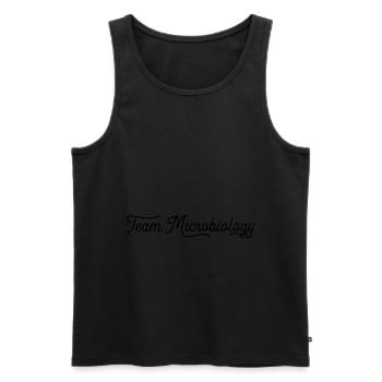 teammicro - Männer Premium Bio Tank Top - Schwarz - Vorne - Michal (187cm)