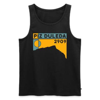 Piz Duleda Randonnée Escalade Souvenir Souvenir - Débardeur bio Premium Homme - noir - Devant - Michal (187cm)