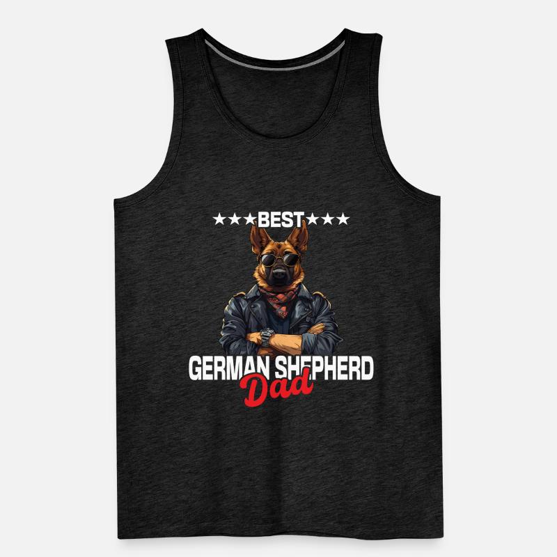 German Shepherd Dad Men's Premium Organic Tank Top
