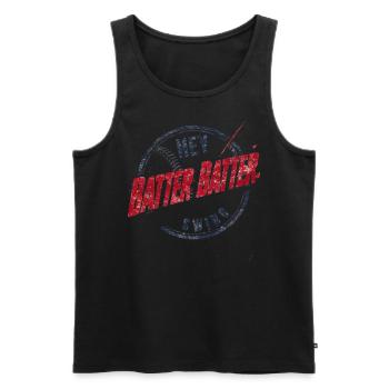 Baseball Hommes Femmes Enfants Joueur Lanceur Softball - Débardeur bio Premium Homme - noir - Devant - Michal (187cm)
