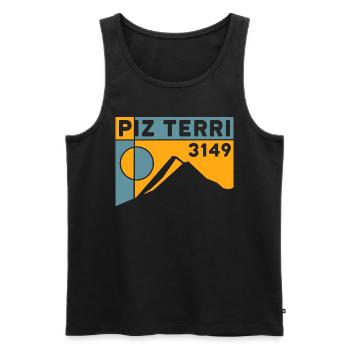 Piz Terri Adula Alps Mountain Tour Souvenir - Débardeur bio Premium Homme - noir - Devant - Michal (187cm)