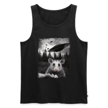 Funny Opossum Possum Weird Stuff Meme Design - Men's Premium Organic Tank Top - black - Front - Michal (187cm)