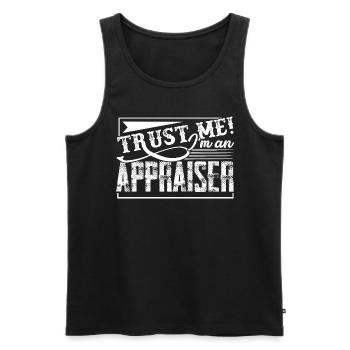 Appraiser Trust Me I am An Appraiser - Men's Premium Organic Tank Top - black - Front - Michal (187cm)