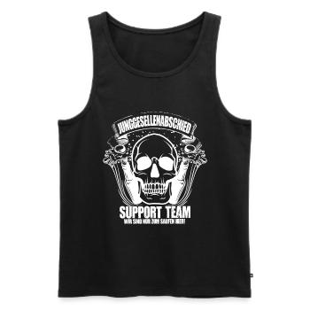 Junggesellenabschied Party Crew Feiern Hochzeit - Männer Premium Bio Tank Top - Schwarz - Vorne - Michal (187cm)