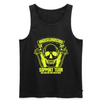 Junggesellenabschied Party Crew Feiern Hochzeit - Männer Premium Bio Tank Top - Schwarz - Vorne - Michal (187cm)