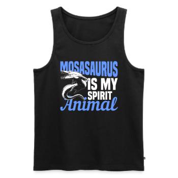 Biologiste marin Mosasaurus Time Dinosaures - Débardeur bio Premium Homme - noir - Devant - Michal (187cm)