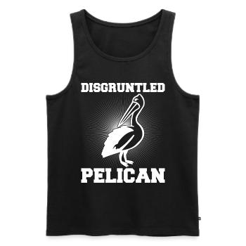 Pelican Pelicans Birds Waterfowl - Men's Premium Organic Tank Top - black - Front - Michal (187cm)
