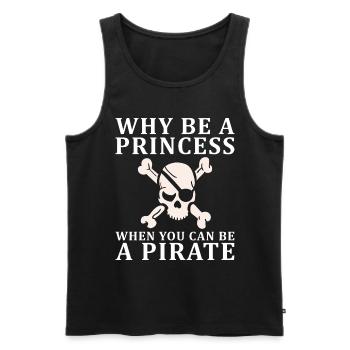Pirate Kids Skull Party Pirates - Men's Premium Organic Tank Top - black - Front - Michal (187cm)