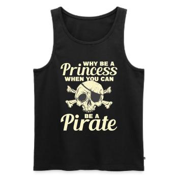 Pirate Kids Skull Party Pirates - Men's Premium Organic Tank Top - black - Front - Michal (187cm)