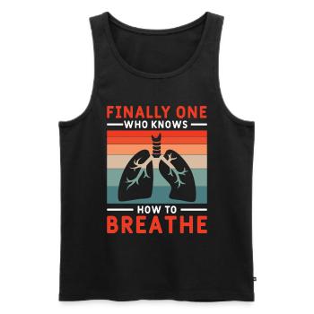 Respiratory therapists Respiratory therapist Occupational therapists - Men's Premium Organic Tank Top - black - Front - Michal (187cm)