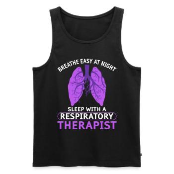 Respiratory therapists Respiratory therapist Occupational therapists - Men's Premium Organic Tank Top - black - Front - Michal (187cm)