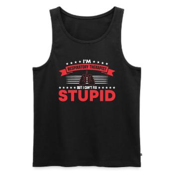Respiratory therapists Respiratory therapist Occupational therapists - Men's Premium Organic Tank Top - black - Front - Michal (187cm)