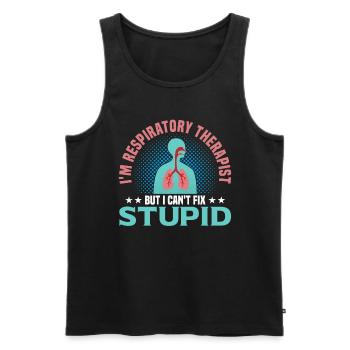 Respiratory therapists Respiratory therapist Occupational therapists - Men's Premium Organic Tank Top - black - Front - Michal (187cm)