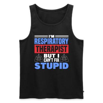 Respiratory therapists Respiratory therapist Occupational therapists - Men's Premium Organic Tank Top - black - Front - Michal (187cm)