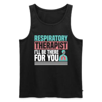 Respiratory therapists Respiratory therapist Occupational therapists - Men's Premium Organic Tank Top - black - Front - Michal (187cm)
