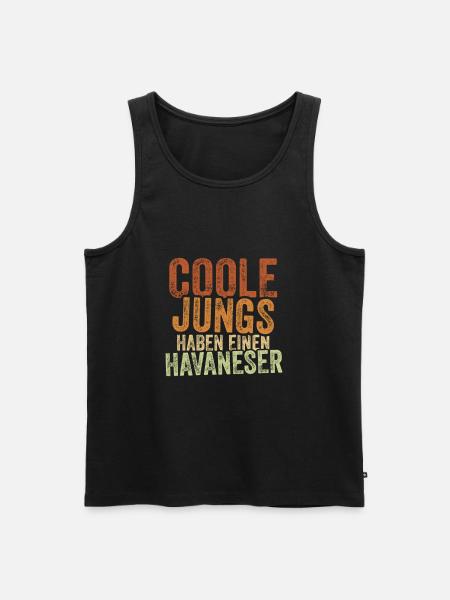 Havaneser - Männer Premium Bio Tank Top - Schwarz