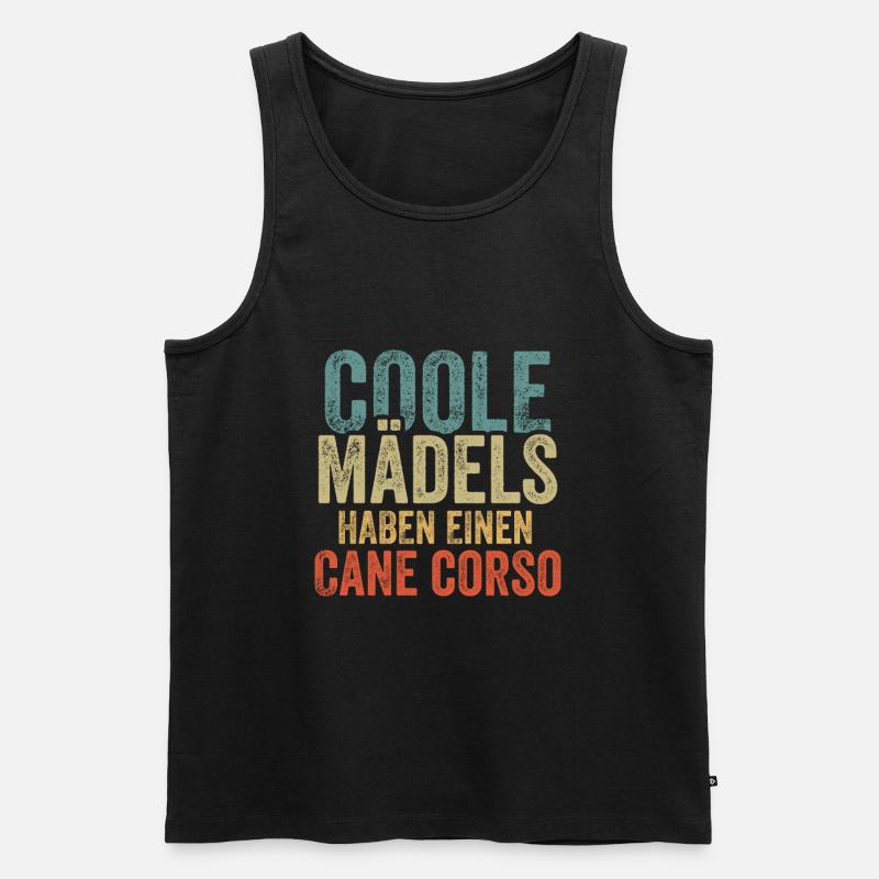 Cane Corso - Männer Premium Bio Tank Top - Schwarz