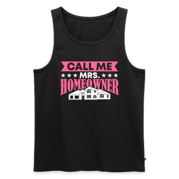 Queen bought homeowner homeowner - Men's Premium Organic Tank Top - black - Front - Michal (187cm)