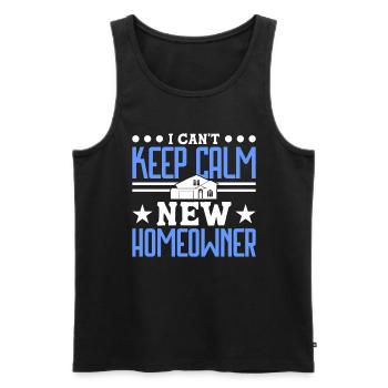 Queen bought homeowner homeowner - Men's Premium Organic Tank Top - black - Front - Michal (187cm)