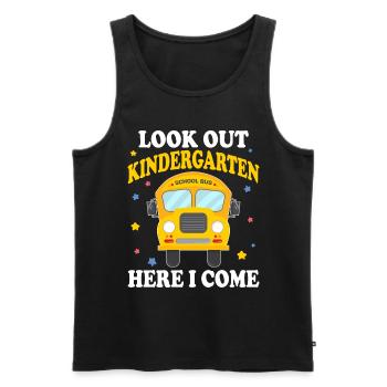 Kindergärtner Lehrer Regenbogenfarben - Männer Premium Bio Tank Top - Schwarz - Vorne - AI Model Male 178 light (178cm)