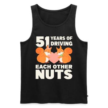 50th Wedding 50 Years Married Getting Married - Men's Premium Organic Tank Top - black - Front - Michal (187cm)
