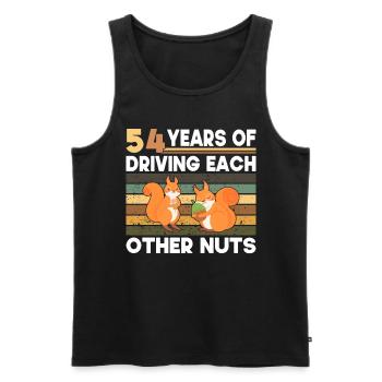 50th Wedding 50 Years Married Getting Married - Men's Premium Organic Tank Top - black - Front - Michal (187cm)