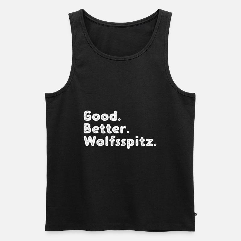Wolfsspitz - Männer Premium Bio Tank Top - Schwarz