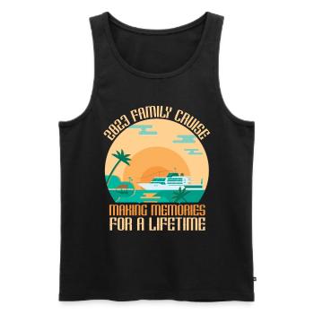 Coole Kreuzfahrt Kreuzfahrtschiff Familienurlaub - Männer Premium Bio Tank Top - Schwarz - Vorne - Michal (187cm)