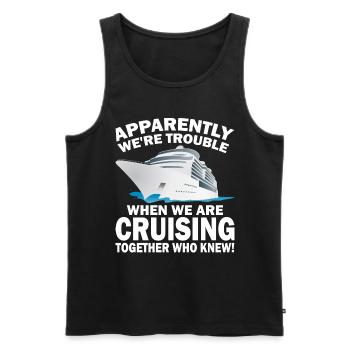 Coole Kreuzfahrt Kreuzfahrtschiff Familienurlaub - Männer Premium Bio Tank Top - Schwarz - Vorne - Michal (187cm)
