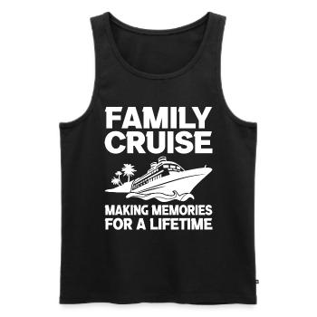 Coole Kreuzfahrt Kreuzfahrtschiff Familienurlaub - Männer Premium Bio Tank Top - Schwarz - Vorne - Michal (187cm)