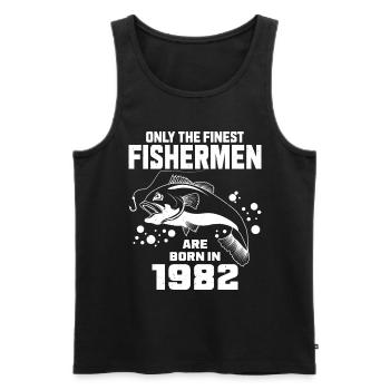 Né en 1962 Pêche Pêcheurs Pêcheurs Pêche - Débardeur bio Premium Homme - noir - Devant - Michal (187cm)