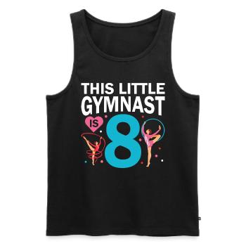 8 Jahre Alte Gymnast Athlet Geburtstags Kind - Männer Premium Bio Tank Top - Schwarz - Vorne - Michal (187cm)