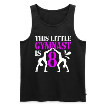 8 Jahre Alte Gymnast Athlet Geburtstags Kind - Männer Premium Bio Tank Top - Schwarz - Vorne - Michal (187cm)