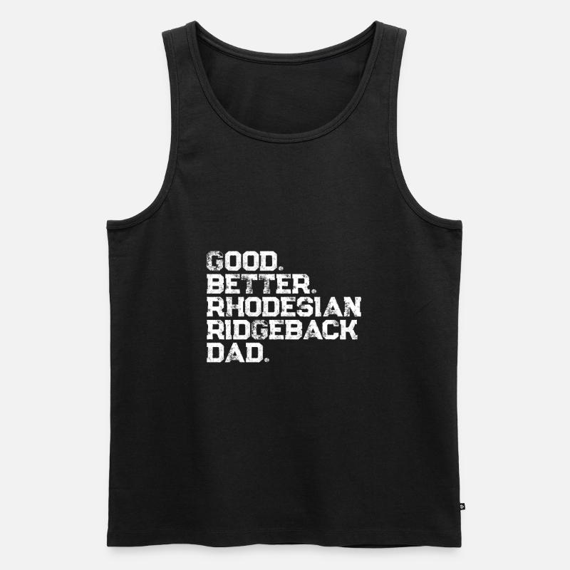 Rhodesian Ridgeback - Männer Premium Bio Tank Top - Schwarz