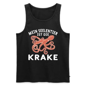 Meeresbiologe Meeresforscher Oktopus Meerestier - Männer Premium Bio Tank Top - Schwarz - Vorne - Michal (187cm)