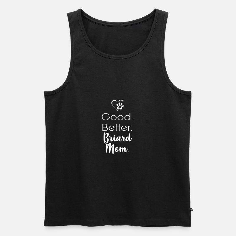 Briard - Männer Premium Bio Tank Top - Schwarz