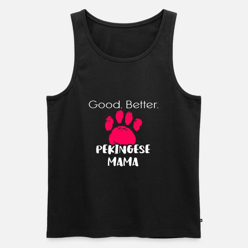 Pekingese - Männer Premium Bio Tank Top - Schwarz