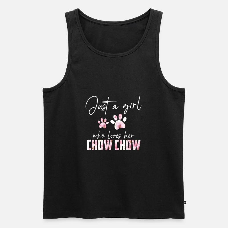 Chow Chow - Männer Premium Bio Tank Top - Schwarz