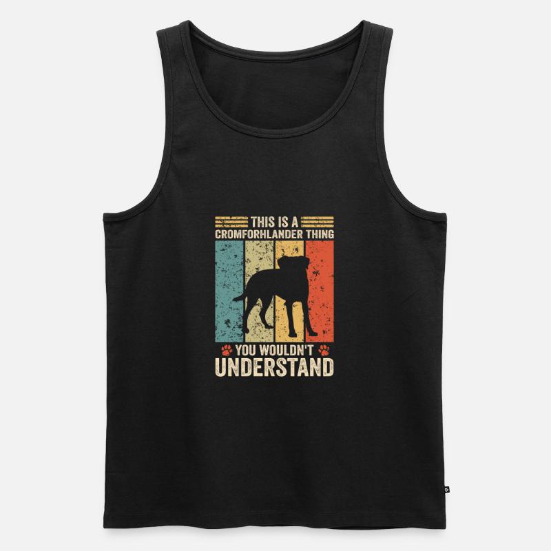 This is a Kromfohrländer thing - Männer Premium Bio Tank Top - Schwarz