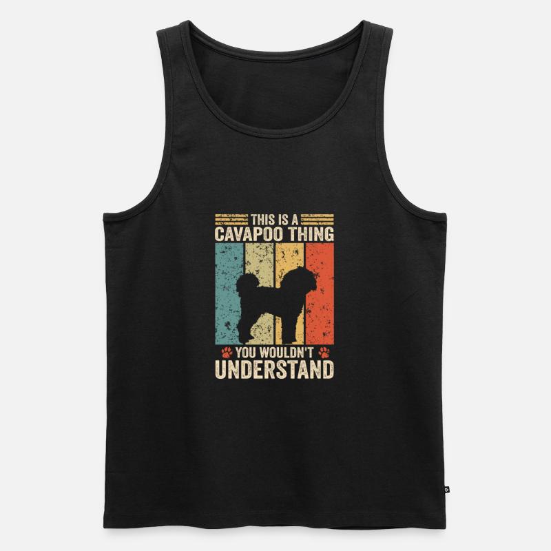 This is a Cavapoo thing - Männer Premium Bio Tank Top - Schwarz