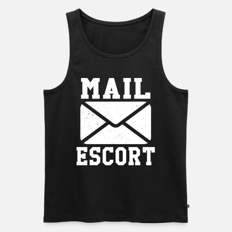 Postbote Postdienstleister Briefträger - Männer Premium Bio Tank Top - Schwarz
