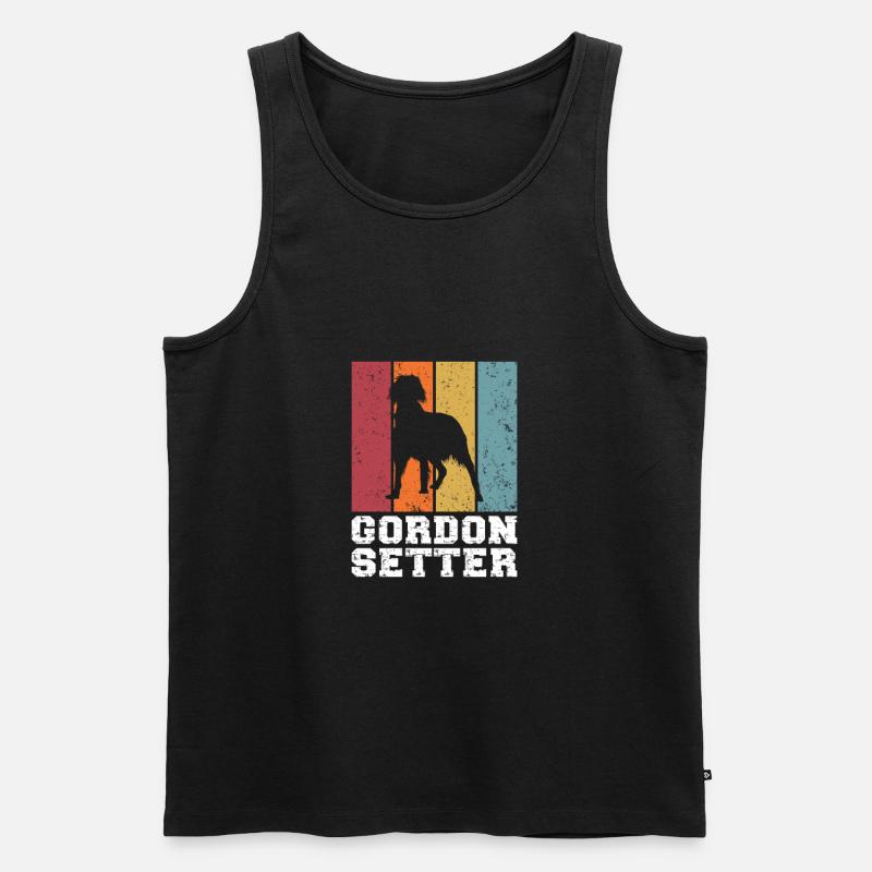 Gordon Setter - Männer Premium Bio Tank Top - Schwarz