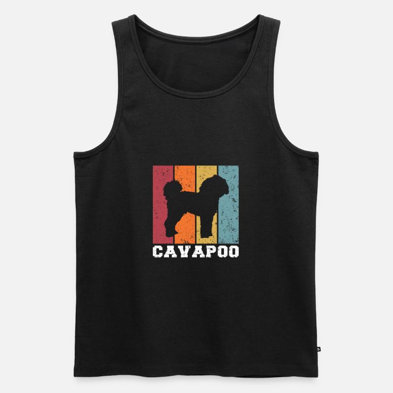 Cavapoo - Men's Premium Organic Tank Top - black