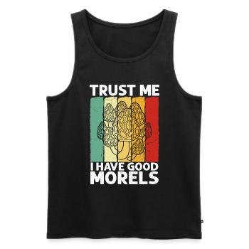 Morel Mushroom Hunting Nicht Alle Wanderer - Männer Premium Bio Tank Top - Schwarz - Vorne - Michal (187cm)
